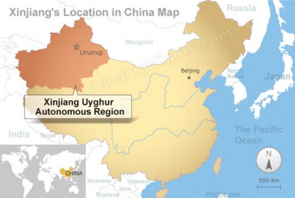 xinjiang map